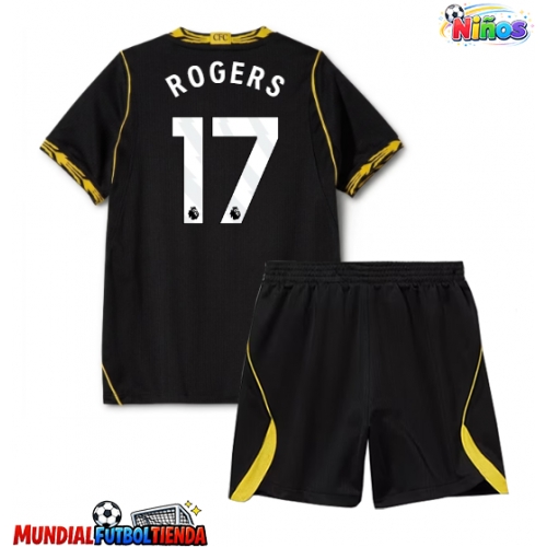 Camiseta Chelsea Morgan Rogers #17 Segunda Equipación Replica 2026-27 para niños mangas cortas (+ Pantalones cortos)